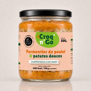 Bocal de parmentier de poulet et patates douces Croq'n'Go